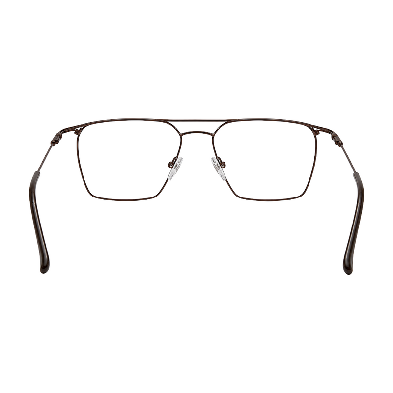 Zoe Miller Elite Collection – ELT 9226 Double Bridge Square Optical Frame | Brown-zoom-