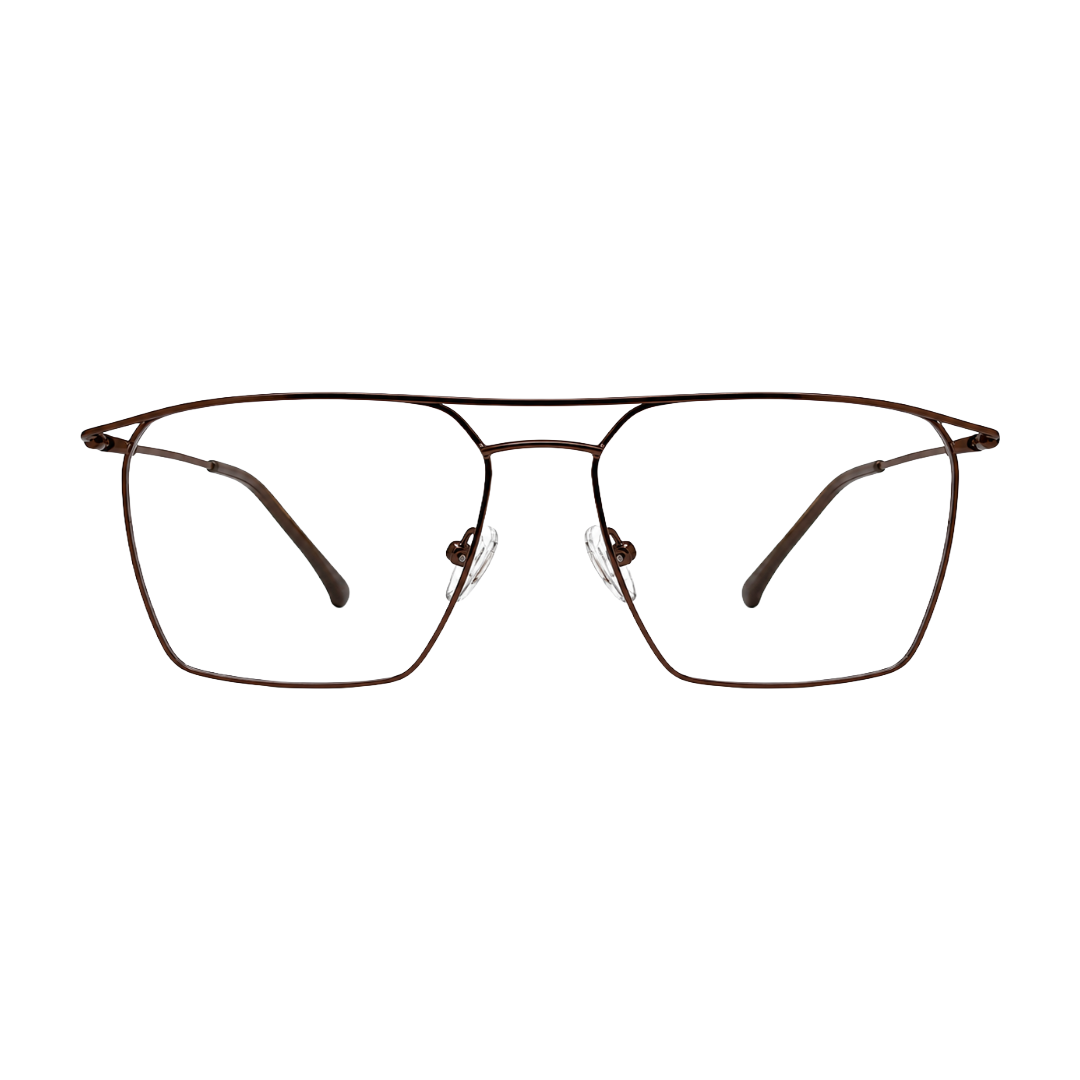Zoe Miller Elite Collection – ELT 9226 Double Bridge Square Optical Frame | Brown