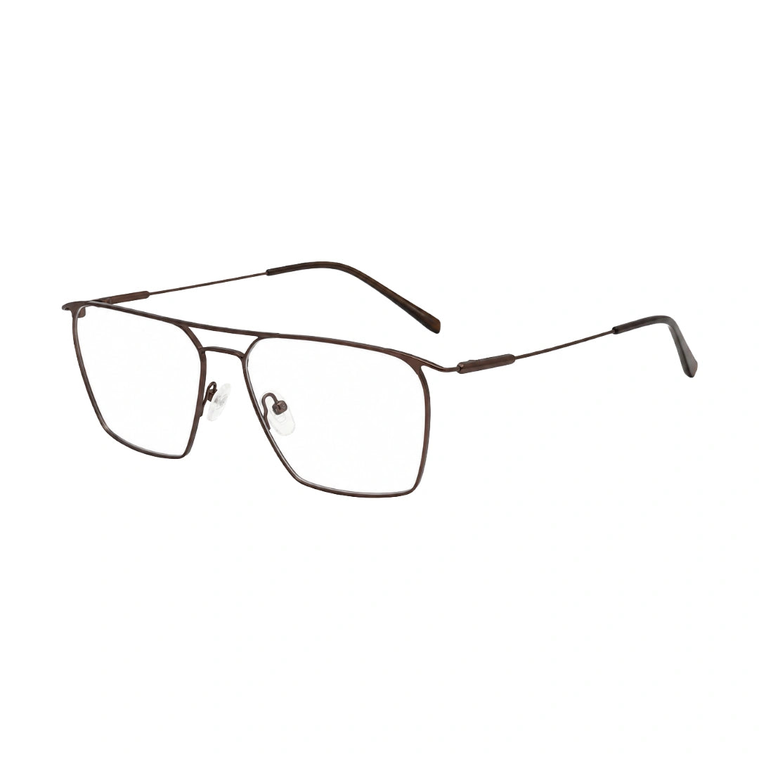 Zoe Miller ELT9226 | Modern Double Bridge Metal Eyeglasses-zoom-2