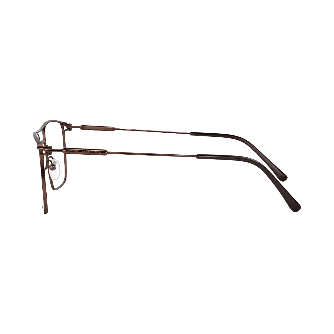 Zoe Miller Elite Collection – ELT 9226 Double Bridge Square Optical Frame | Brown-3