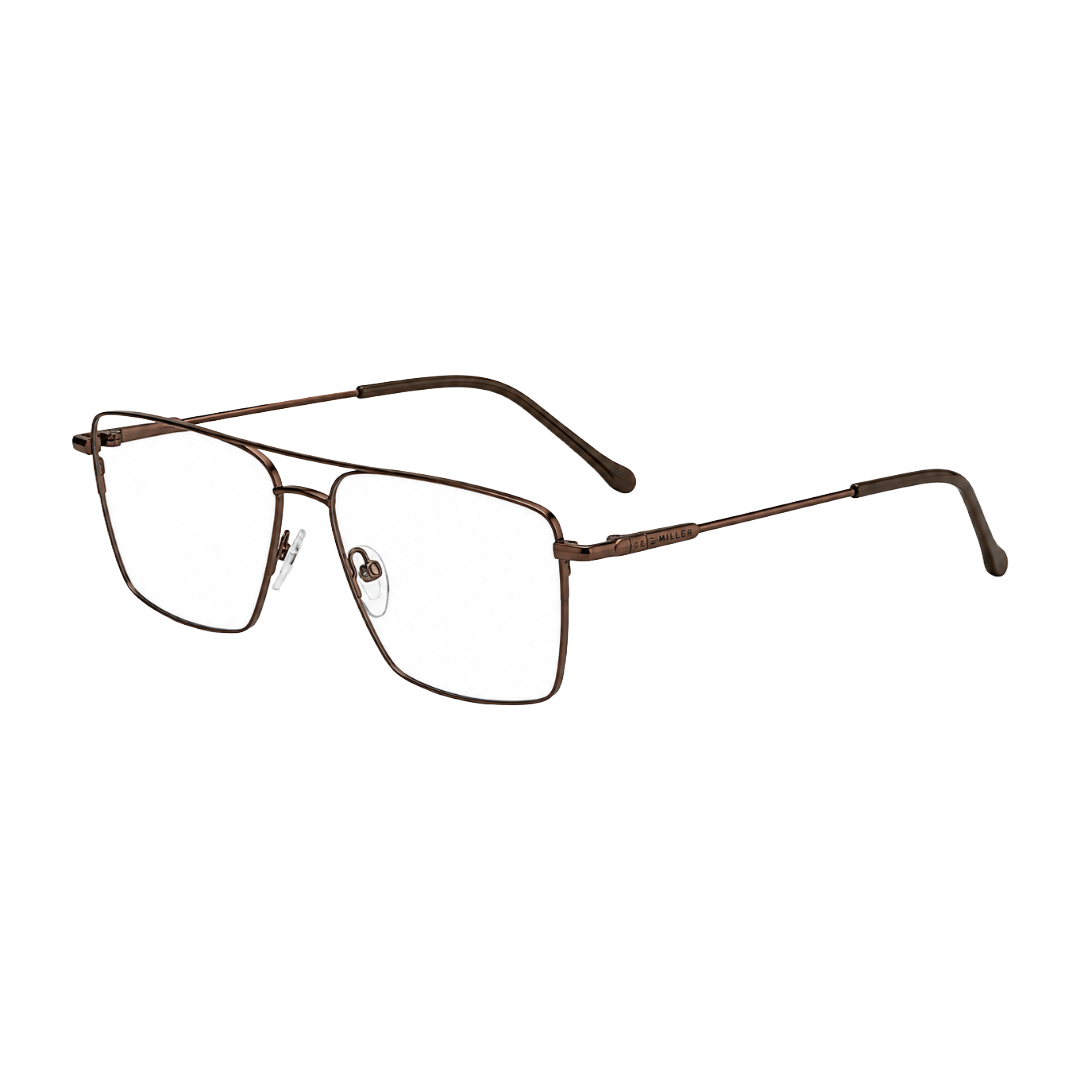 Zoe Miller Elite Collection – ELT 9226 Double Bridge Square Optical Frame | Brown
