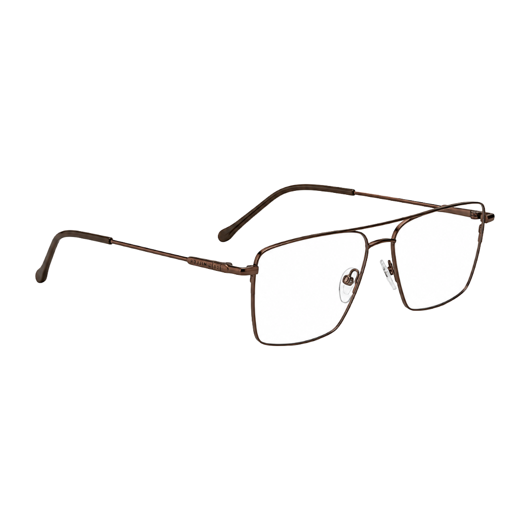 Zoe Miller Elite Collection – ELT 9226 Double Bridge Square Optical Frame | Brown-zoom-5