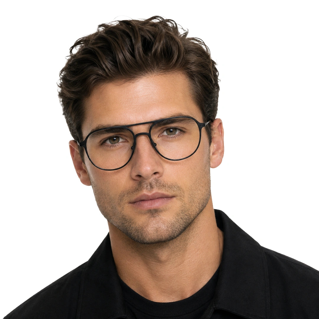 Zoe Miller ELT9233 | Double Bridge Aviator Prescription Eyeglasses-zoom-9