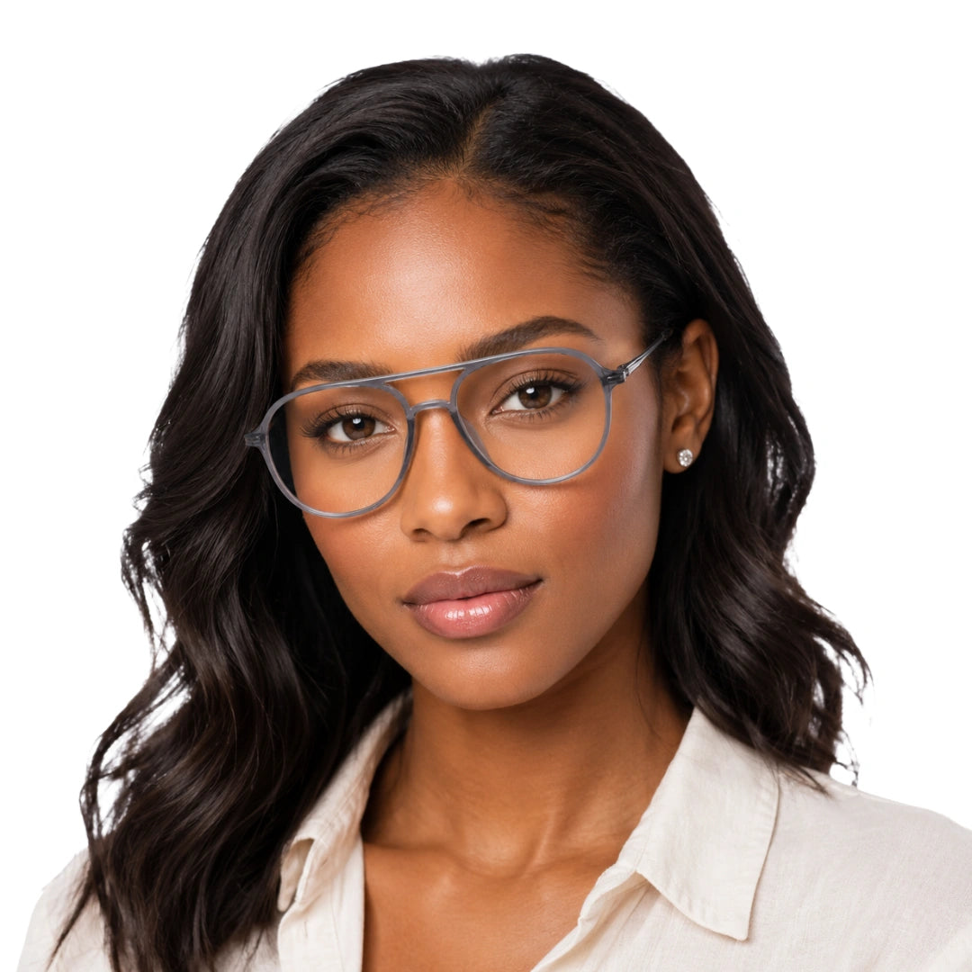 Zoe Miller ELT9233 | Double Bridge Aviator Prescription Eyeglasses-15