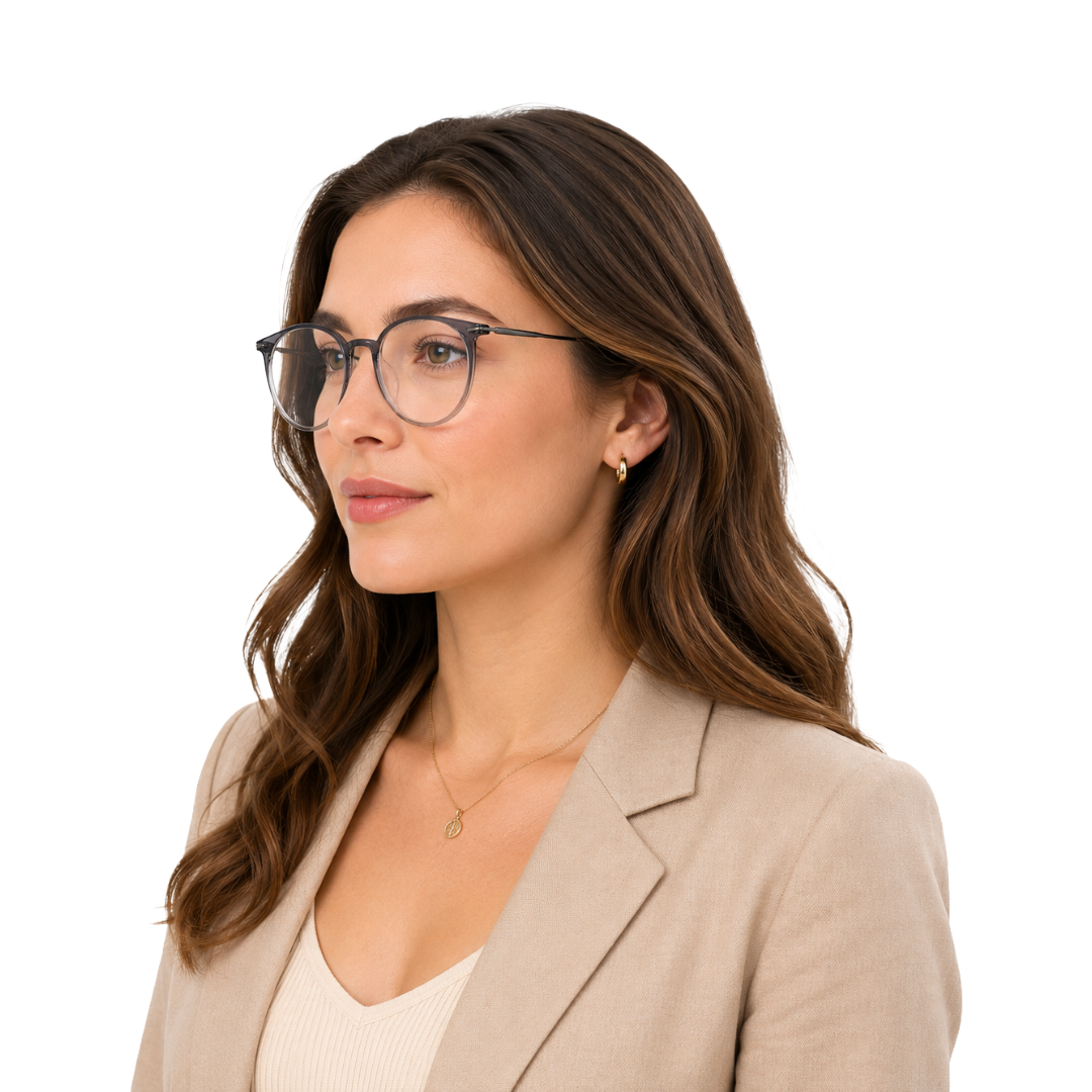 Zoe Miller Elite Collection – ELT 9234 Round Optical Frame | Grey Gradient-zoom-6