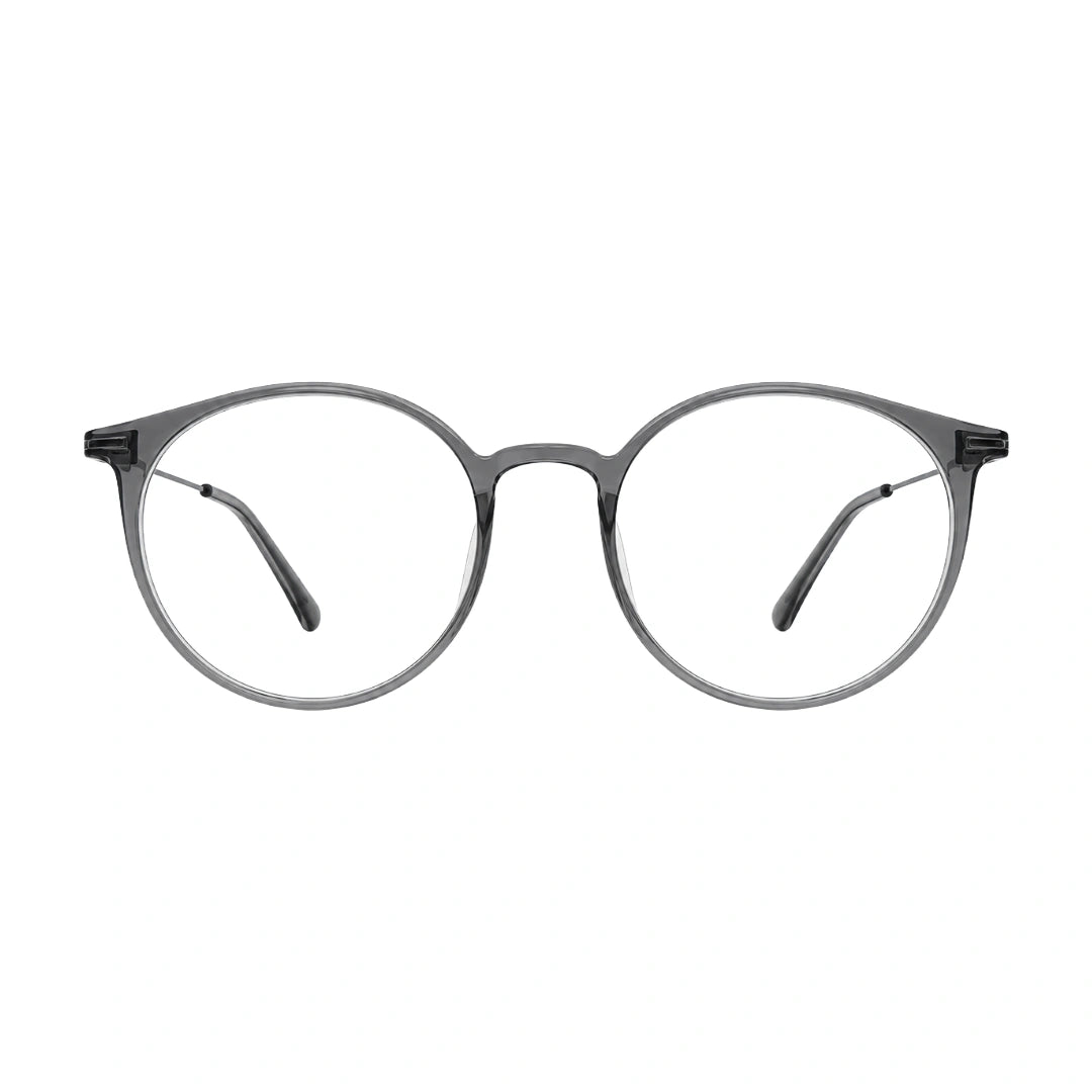 Zoe Miller ELT9234 | Smoky Transparent Round Eyeglasses-zoom-1