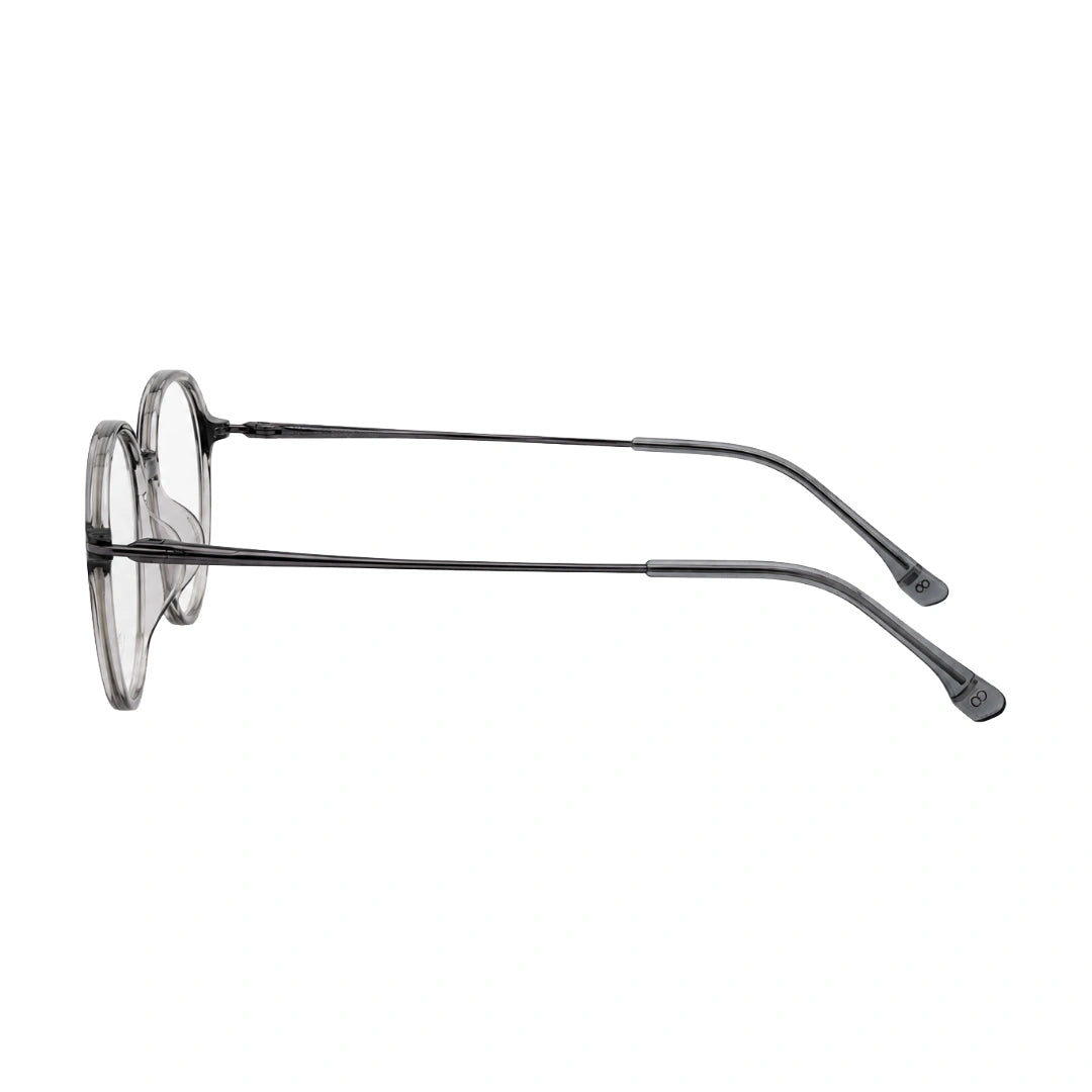 Zoe Miller ELT9234 | Smoky Transparent Round Eyeglasses-zoom-3