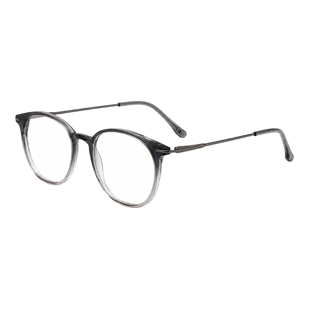 Zoe Miller Elite Collection – ELT 9234 Round Optical Frame | Grey Gradient