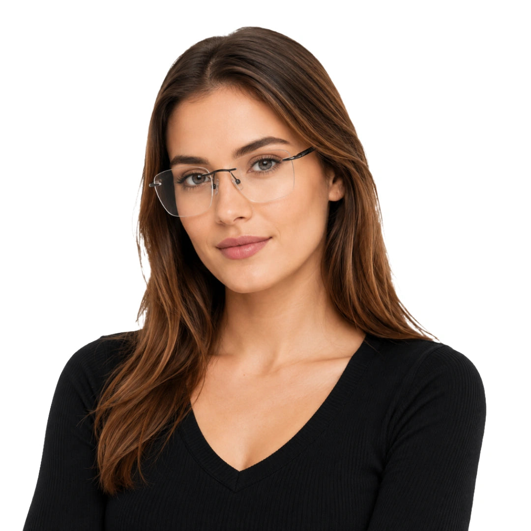 Zoe Miller ELT9258 | Modern Frameless Prescription Eyeglasses-zoom-6