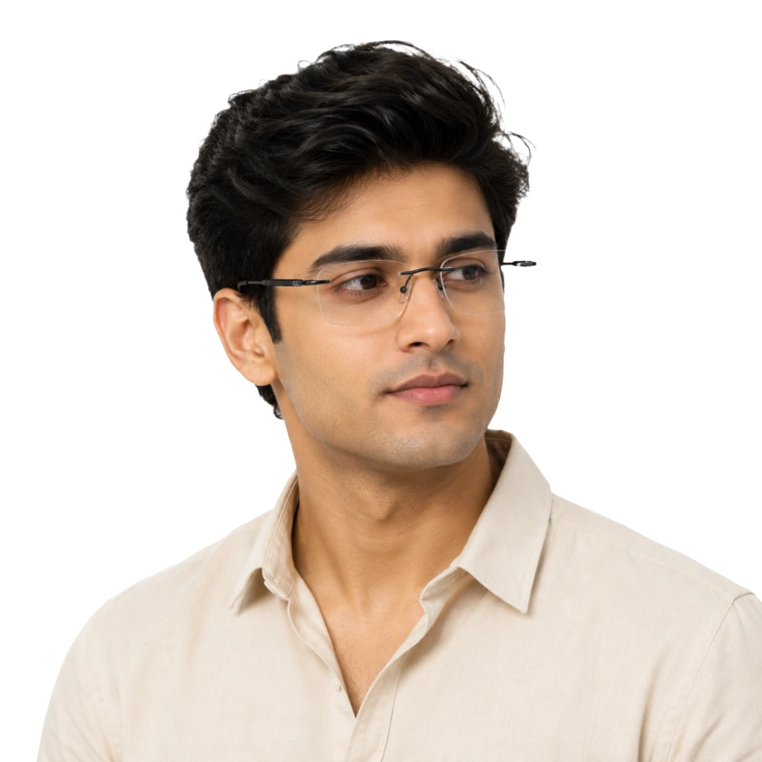 Zoe Miller ELT9258 | Modern Frameless Prescription Eyeglasses-9