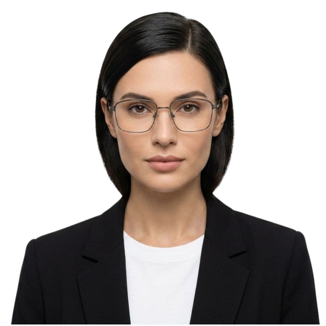 ELT 9196 Gunmetal Square Eyeglasses-7