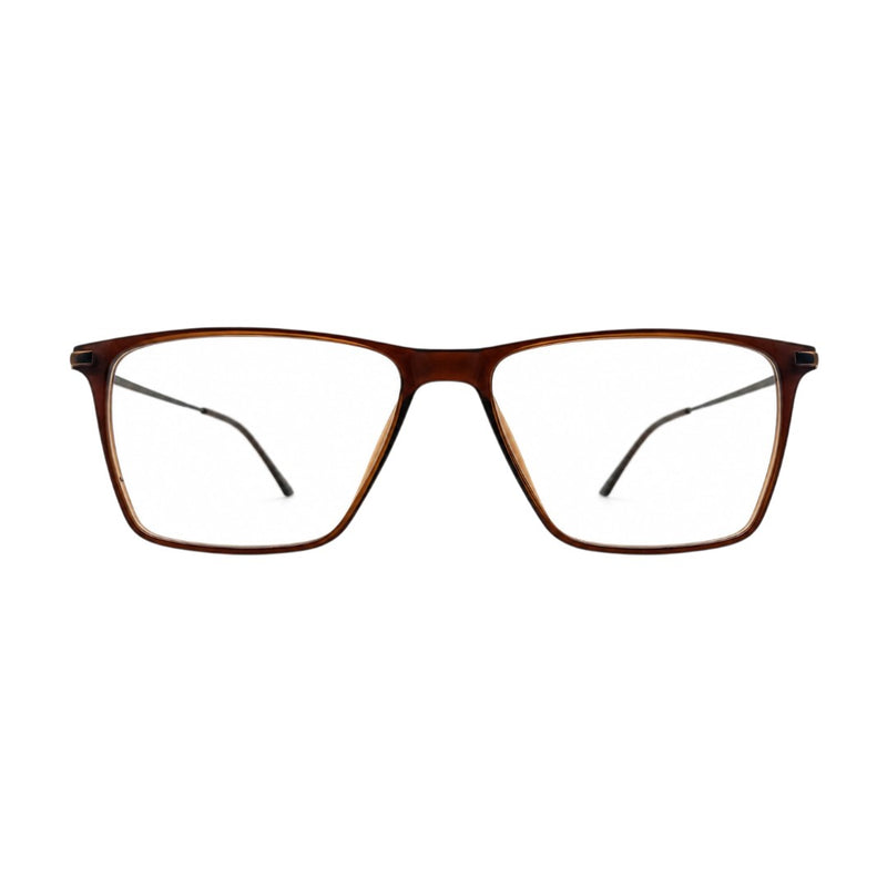 Elegant Dark Brown Eyeglasses Frame | Lightweight & Comfortable Daily Wear-zoom-