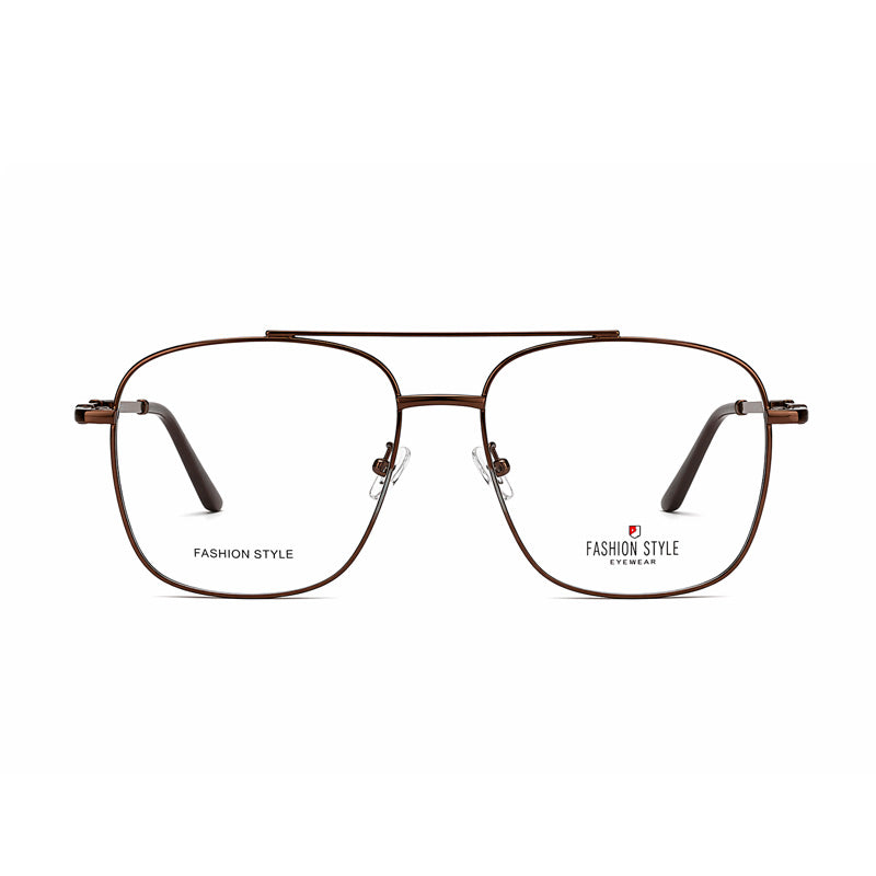Premium Rectangular Metal Eyeglasses – Fashiow Style-zoom-1
