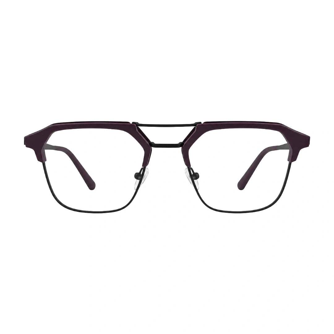 FICTION FC9098 | Double-Bridge Browline Photochromic Eyeglasses-1
