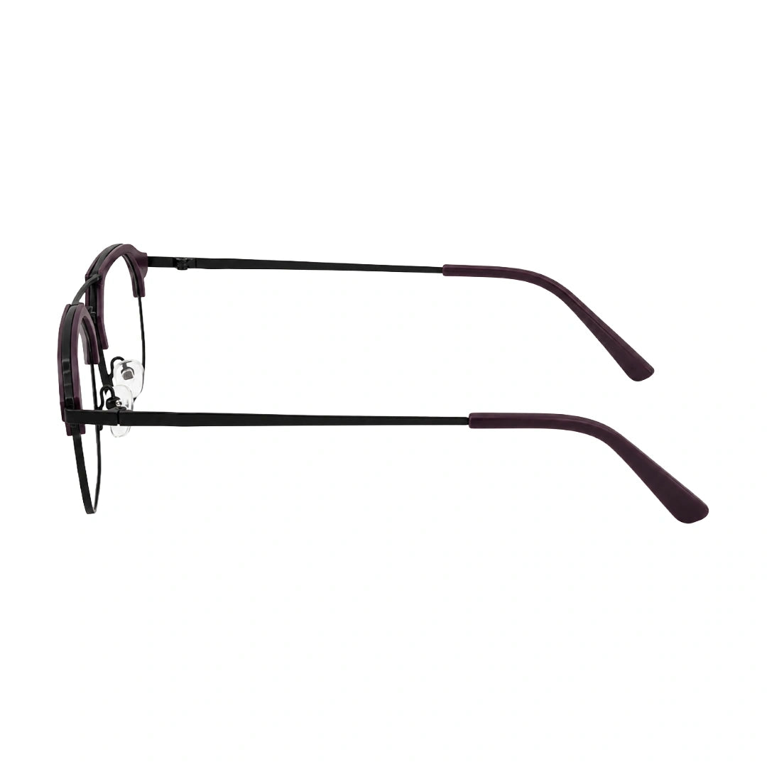 FICTION FC9098 | Double-Bridge Browline Photochromic Eyeglasses-3