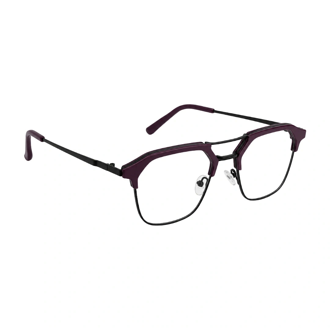 FICTION FC9098 | Double-Bridge Browline Photochromic Eyeglasses-zoom-6