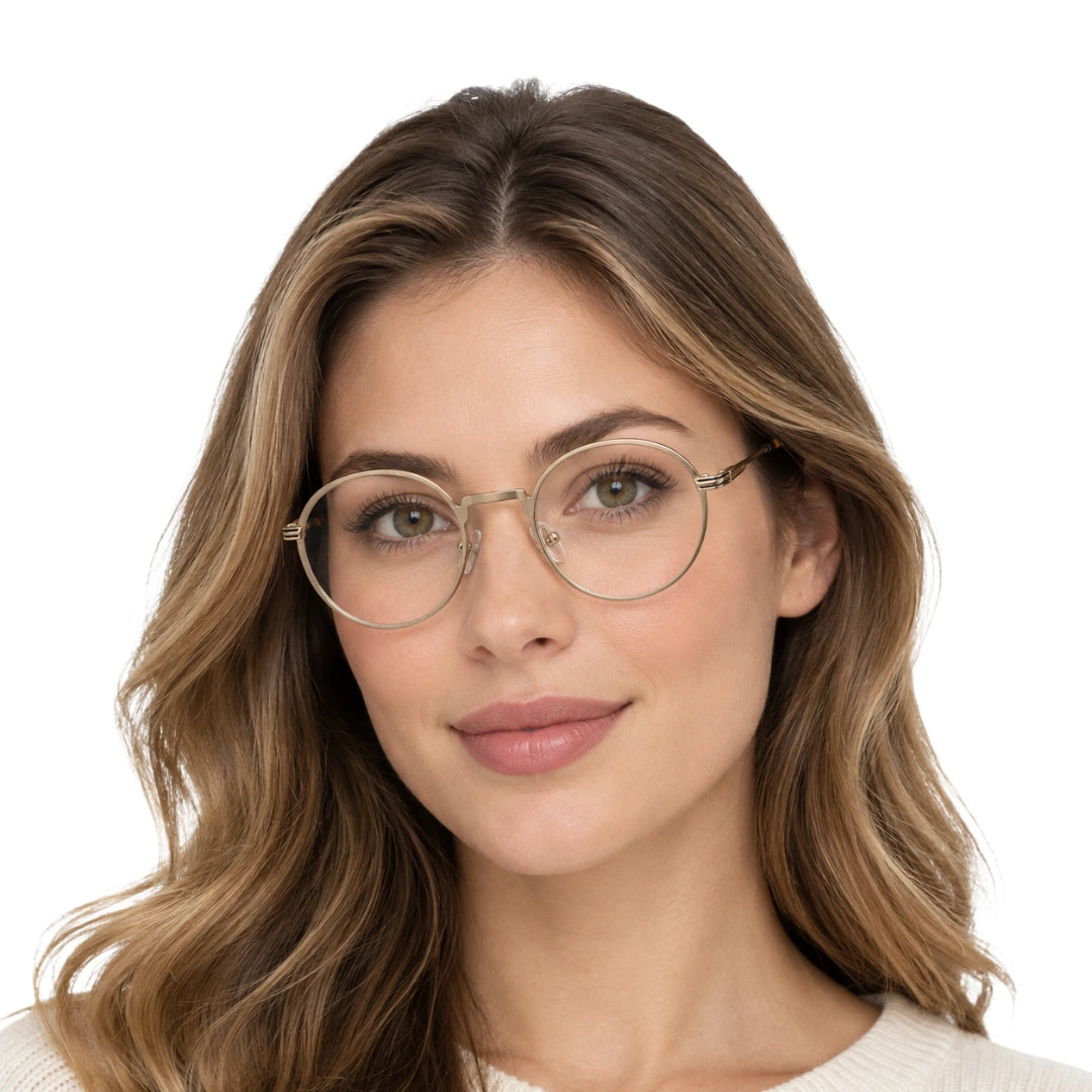 FARENHEIT 4040 | Round Full-Rim Prescription Eyeglasses-zoom-6