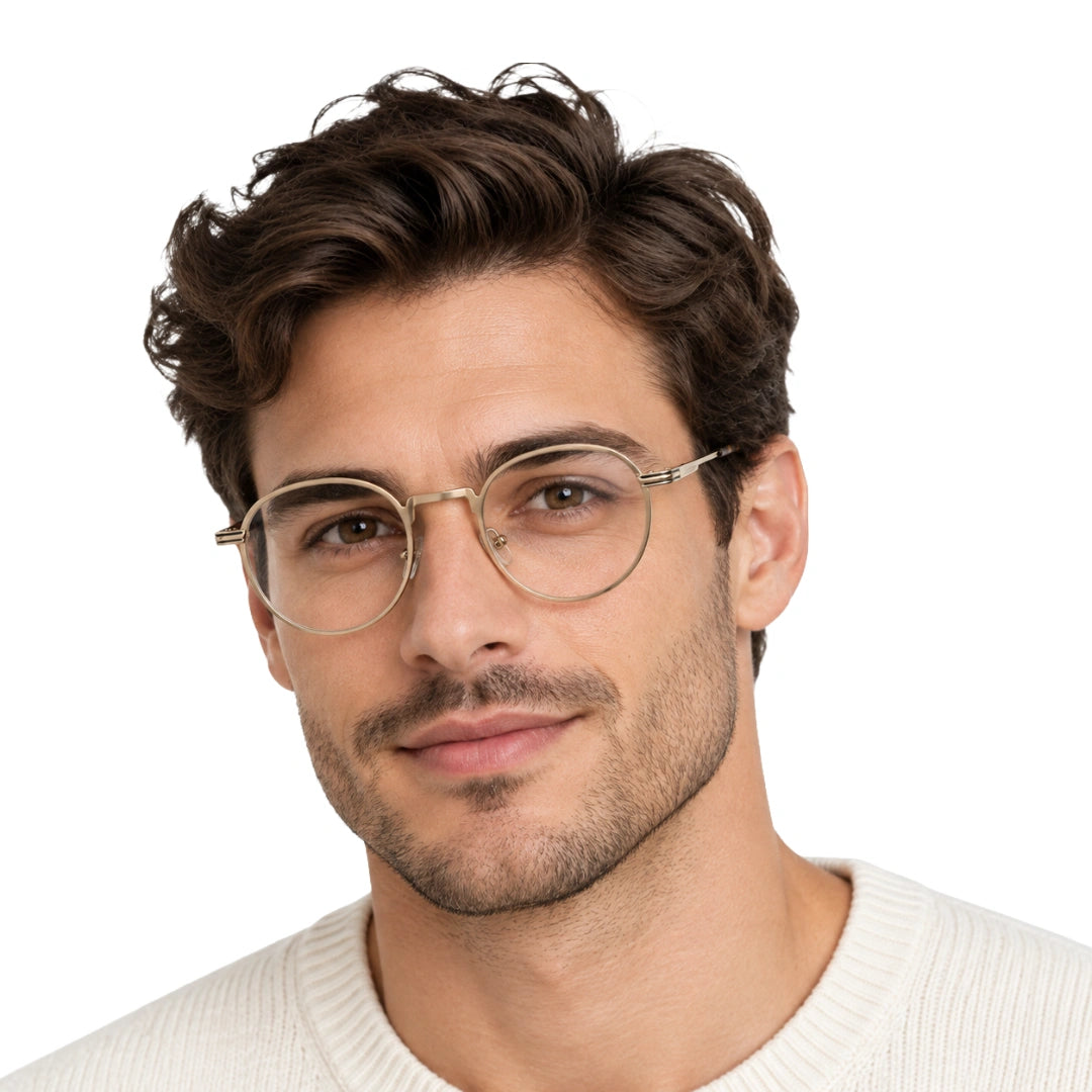 FARENHEIT 4040 | Round Full-Rim Prescription Eyeglasses-zoom-7