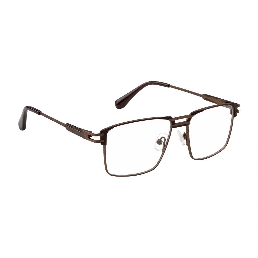 FARENHEIT 4043 | Half-Rim Rectangular Double Bridge Prescription Eyeglasses-zoom-23
