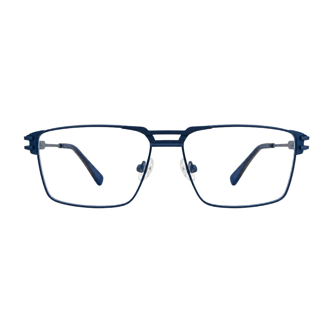 FARENHEIT 4043 | Half-Rim Rectangular Double Bridge Prescription Eyeglasses-1