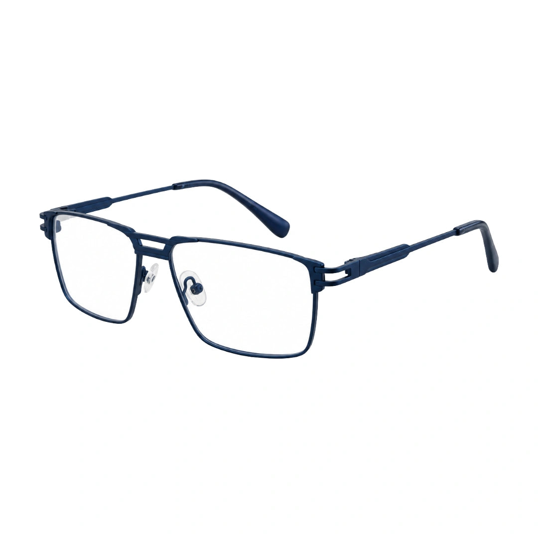 FARENHEIT 4043 | Half-Rim Rectangular Double Bridge Prescription Eyeglasses