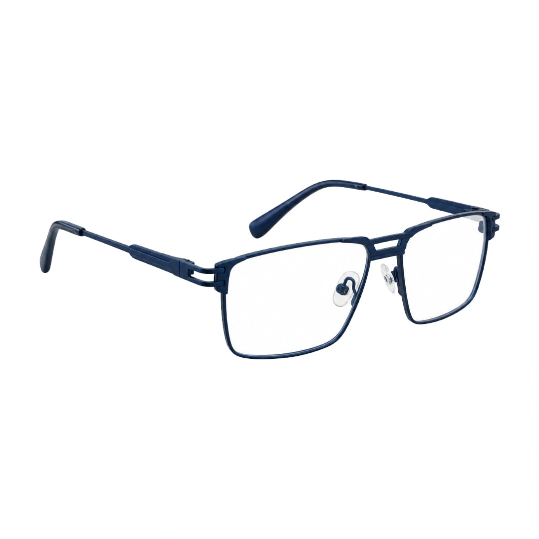 FARENHEIT 4043 | Half-Rim Rectangular Double Bridge Prescription Eyeglasses-zoom-5