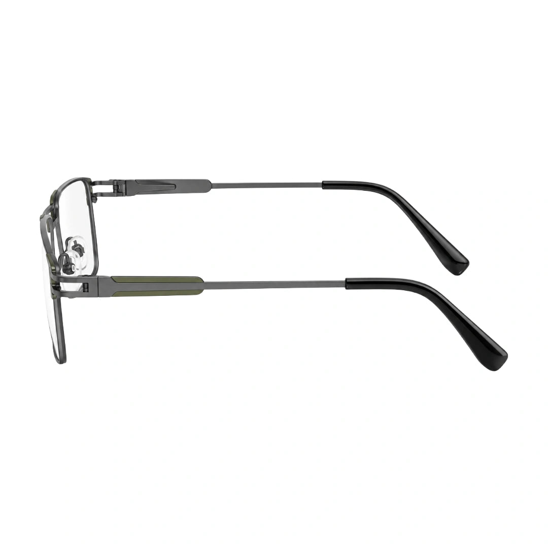 FARENHEIT 4043 | Half-Rim Rectangular Double Bridge Prescription Eyeglasses-11