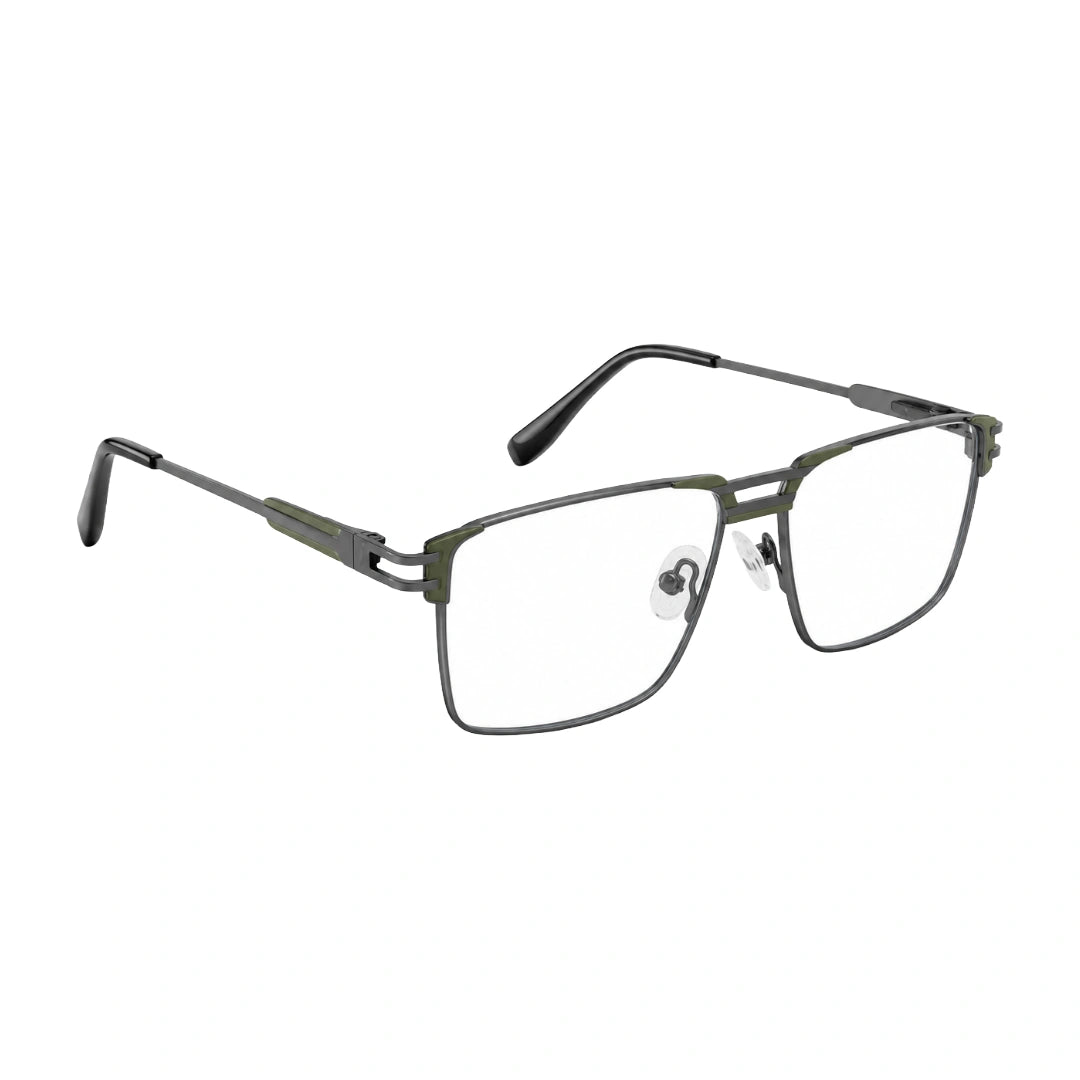 FARENHEIT 4043 | Half-Rim Rectangular Double Bridge Prescription Eyeglasses-zoom-14