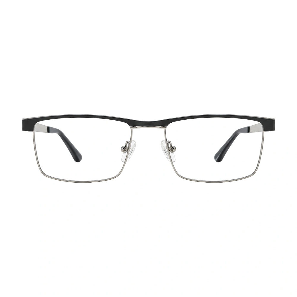 FARENHEIT 4047 | Semi-Rimless Rectangle Prescription Eyeglasses