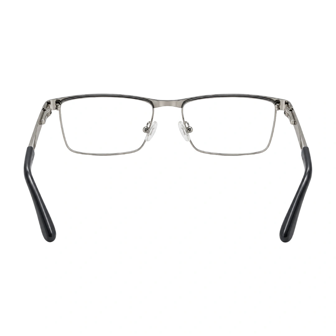 FARENHEIT 4047 | Semi-Rimless Rectangle Prescription Eyeglasses-zoom-4