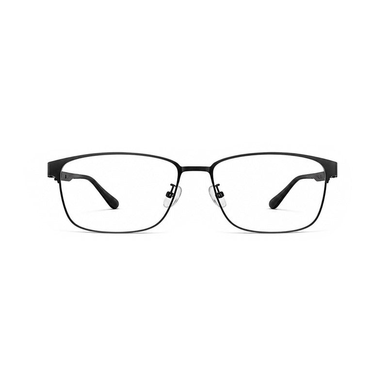 Fashion Style Visionary Optical Frame - Black Metal Rectangular Eyeglasses-1
