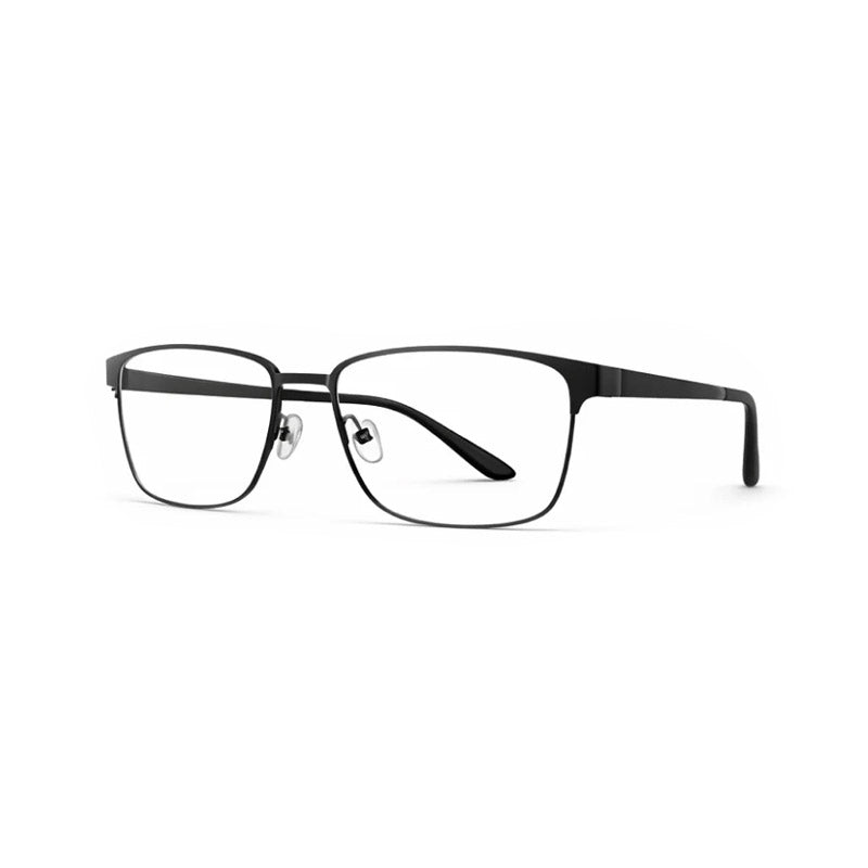 Fashion Style Visionary Optical Frame - Black Metal Rectangular Eyeglasses-zoom-3