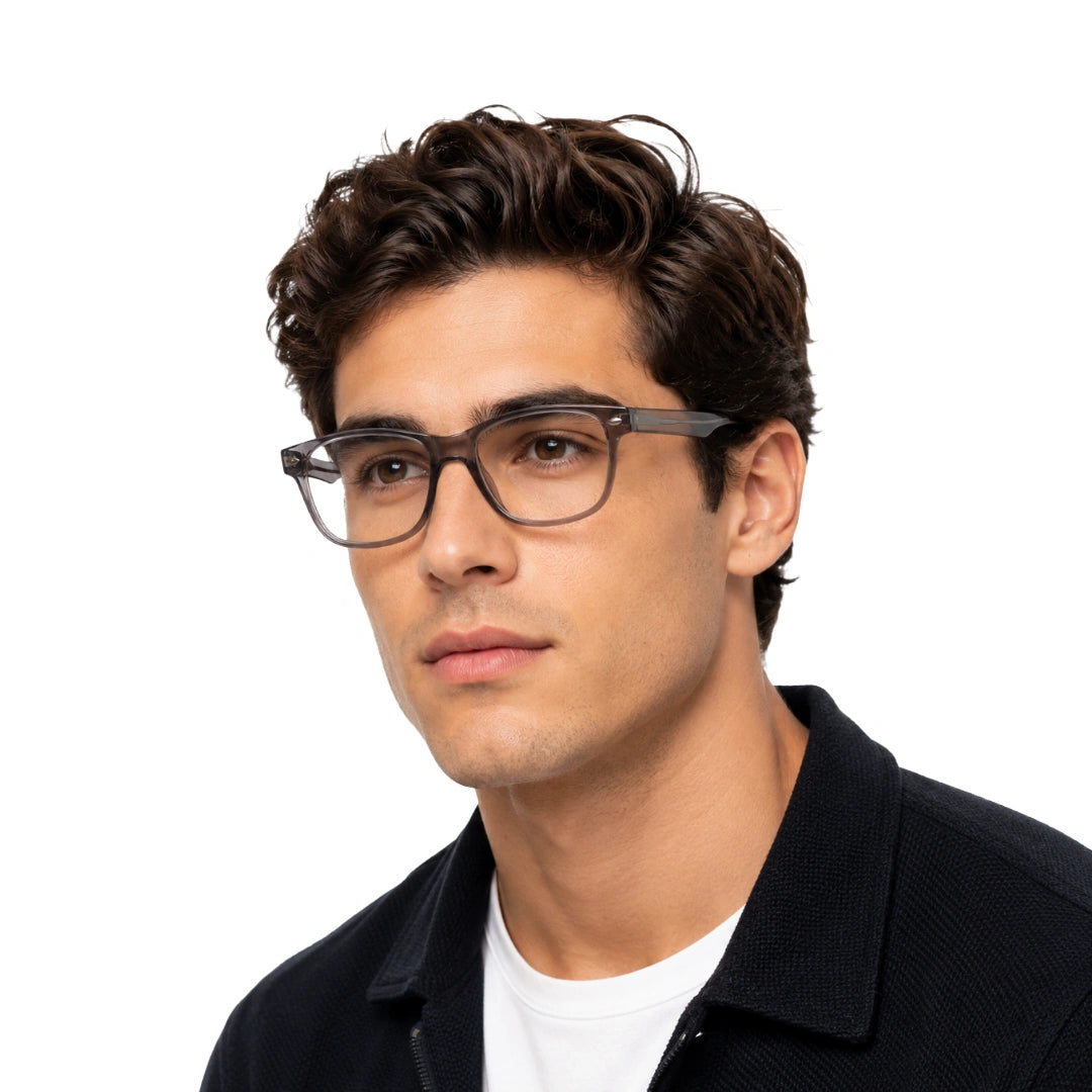 GREY JACK 1334 | Premium Rectangle Prescription Eyeglasses-zoom-7