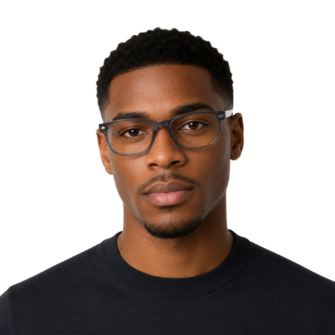 GREY JACK 1334 | Premium Rectangle Prescription Eyeglasses-zoom-9