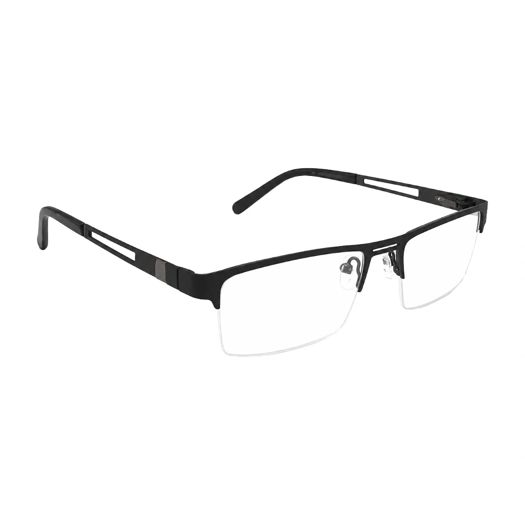 GREY JACK 8001 | Half-Rim Rectangular Prescription Eyeglasses-5
