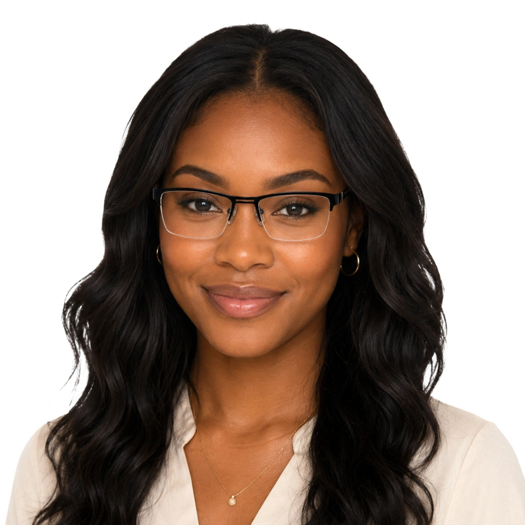 GREY JACK 8001 | Half-Rim Rectangular Prescription Eyeglasses-8