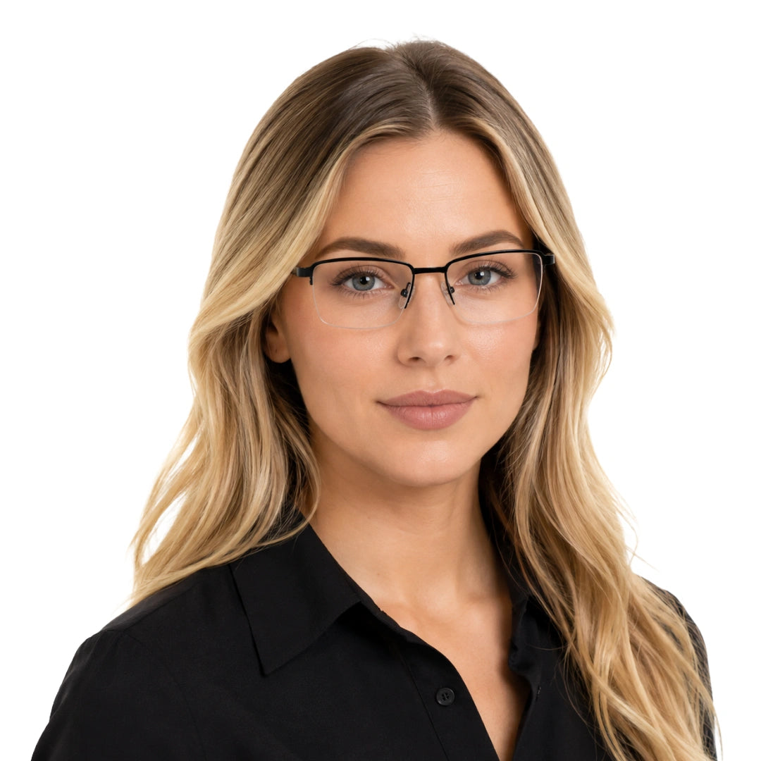 GREY JACK 58004 | Classic Half-Rim Rectangle Eyeglasses-zoom-8