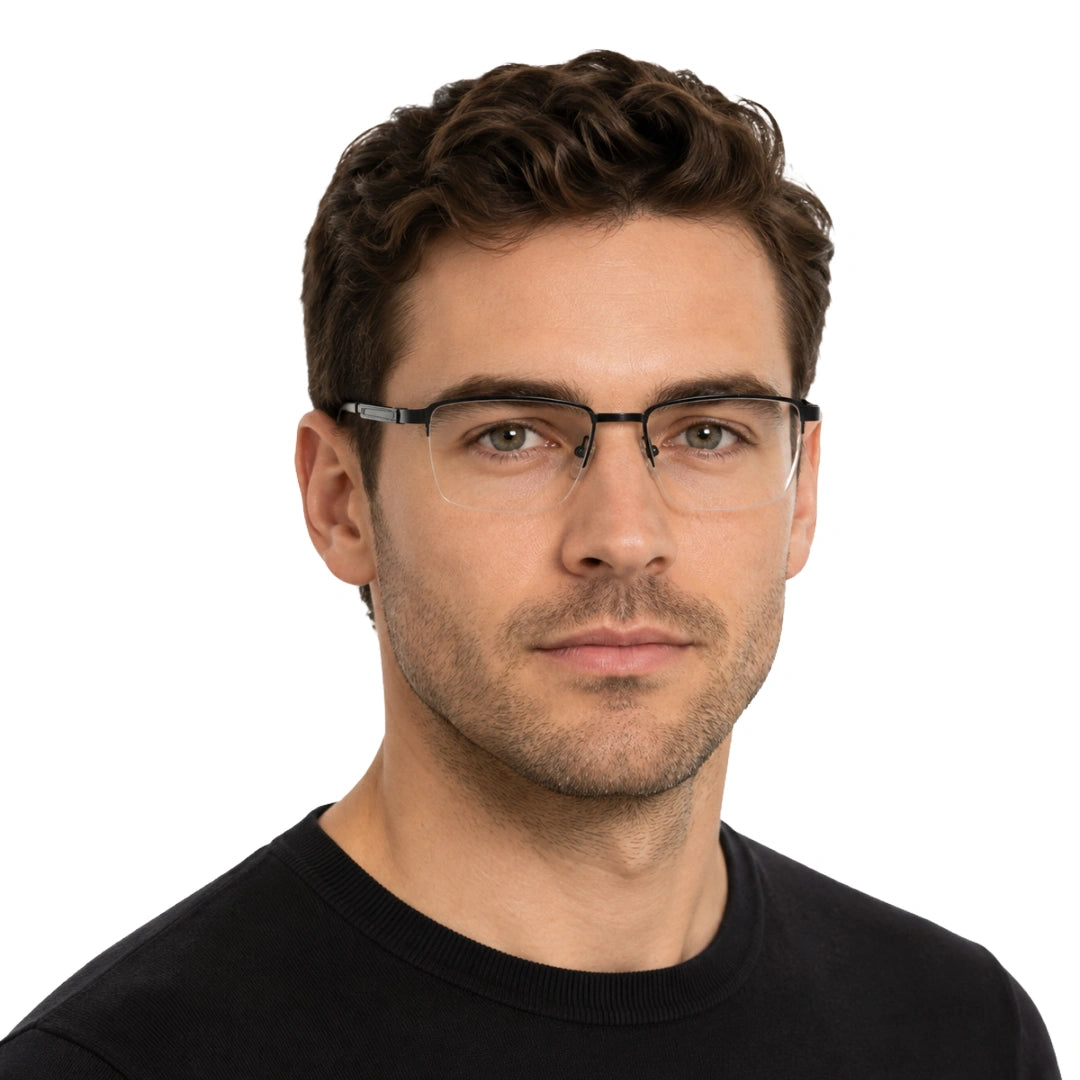 GREY JACK 58004 | Classic Half-Rim Rectangle Eyeglasses-9