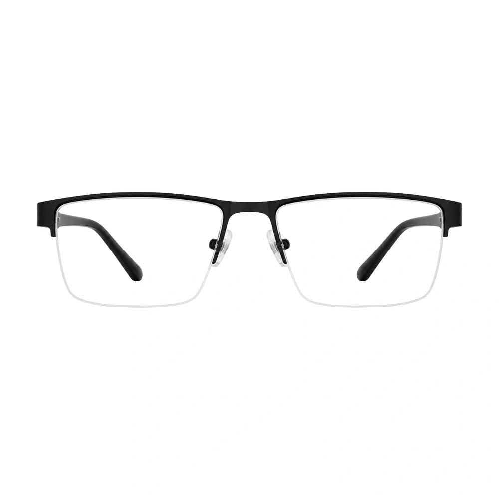 GREY JACK 58008 | Classic Semi-Rimless Rectangle Eyeglasses