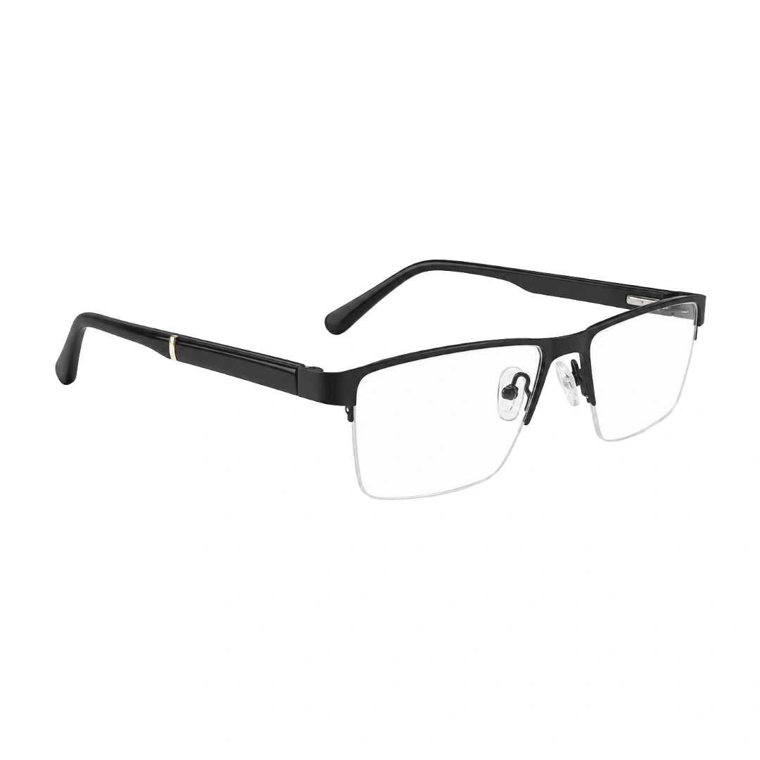 GREY JACK 58008 | Classic Semi-Rimless Rectangle Eyeglasses-zoom-5