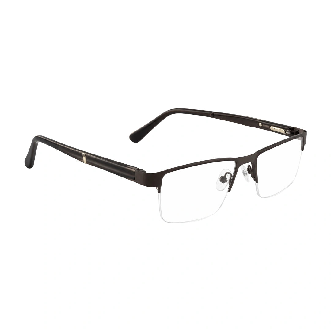GREY JACK 58008 | Classic Semi-Rimless Rectangle Eyeglasses-13