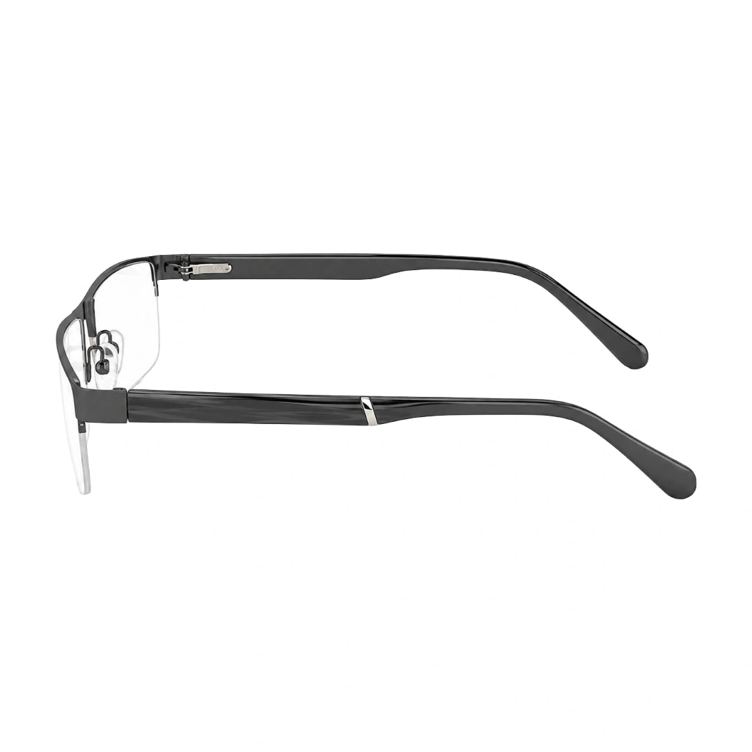 GREY JACK 58008 | Classic Semi-Rimless Rectangle Eyeglasses-zoom-20