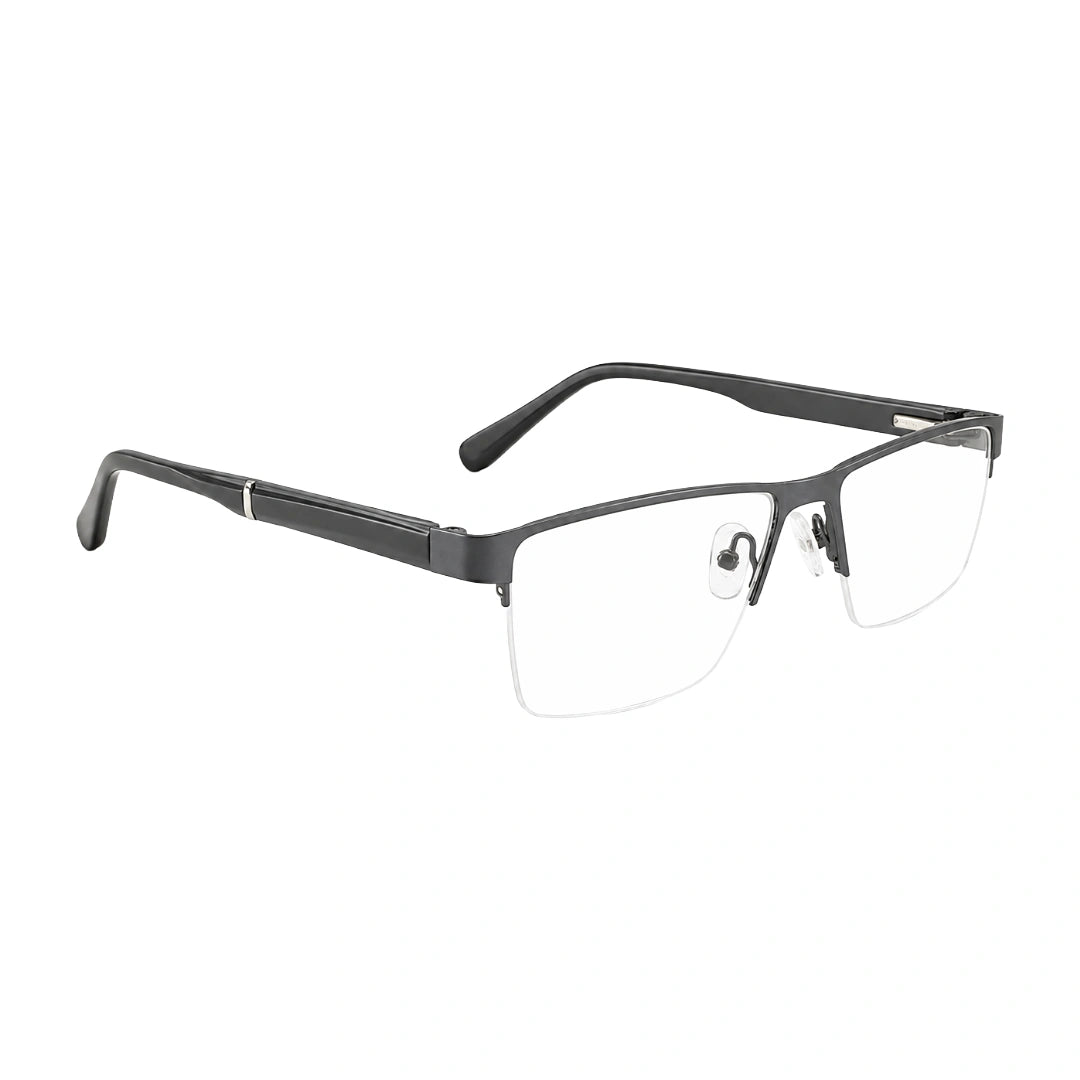GREY JACK 58008 | Classic Semi-Rimless Rectangle Eyeglasses-23
