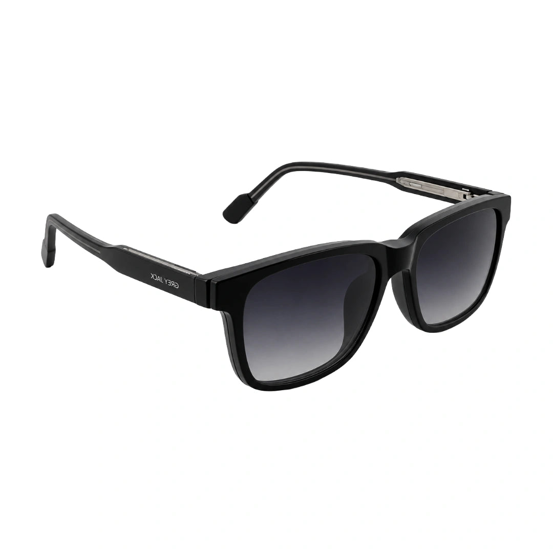 Grey Jack CL108 | Square Prescription Eyeglasses with 3 Clip-On Lenses-zoom-6