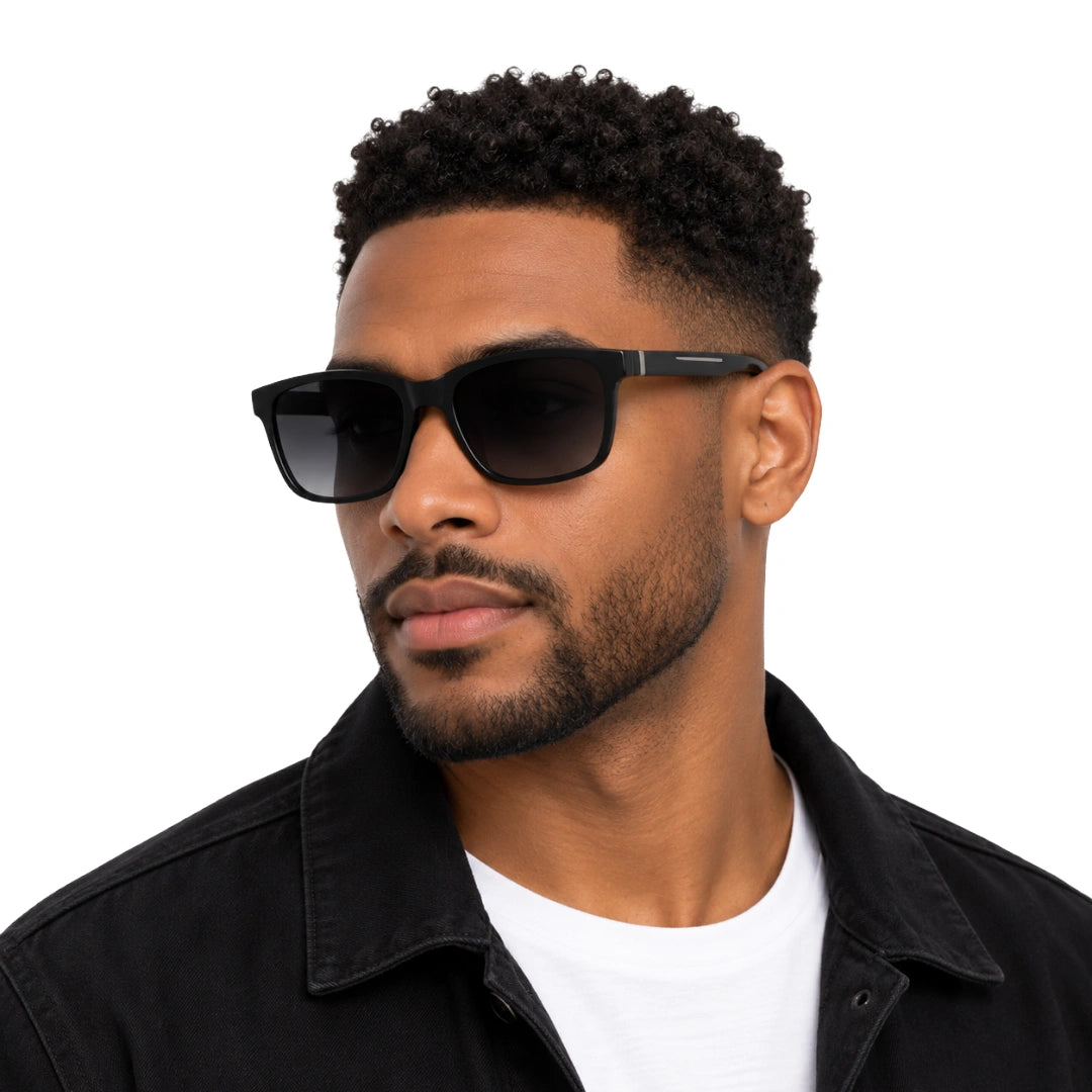 Grey Jack CL108 | Square Prescription Eyeglasses with 3 Clip-On Lenses-zoom-8
