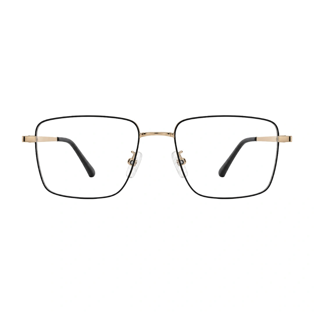 Grey Jack CL202 | Rectangular Prescription Eyeglasses with 3 Clip-On Lenses-zoom-1