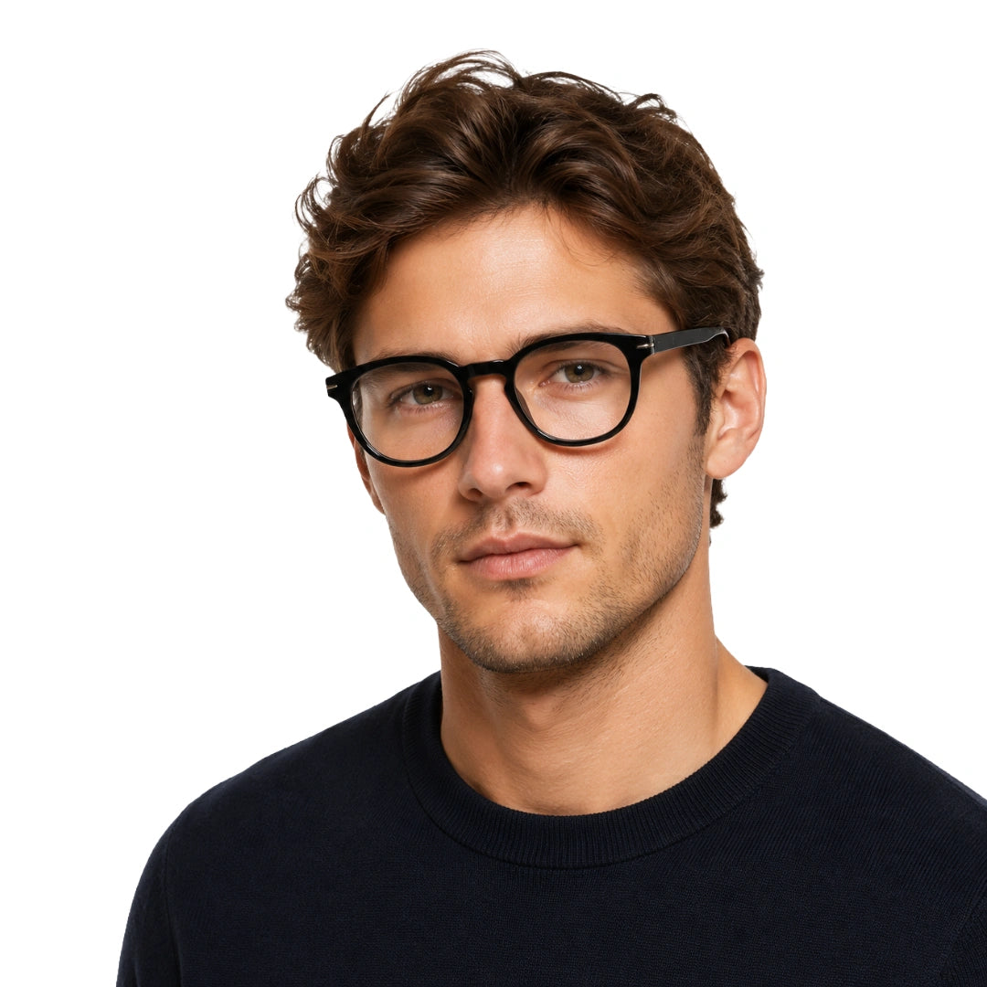 GREY JACK DB007 | Distinctive Round Optical Eyeglasses-7