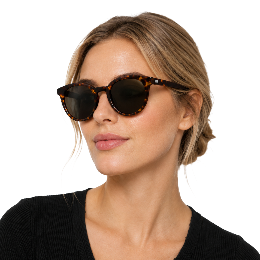 GAP SGP007 Pantos Sunglasses – Havana / Green Lens-6