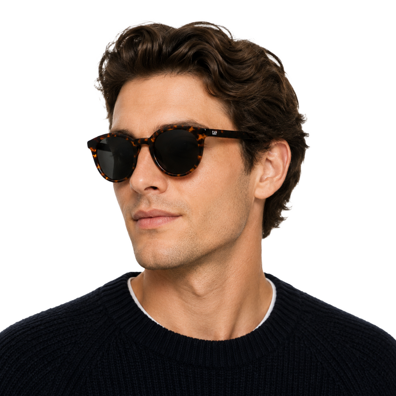 GAP SGP007 Pantos Sunglasses – Havana / Green Lens-zoom-
