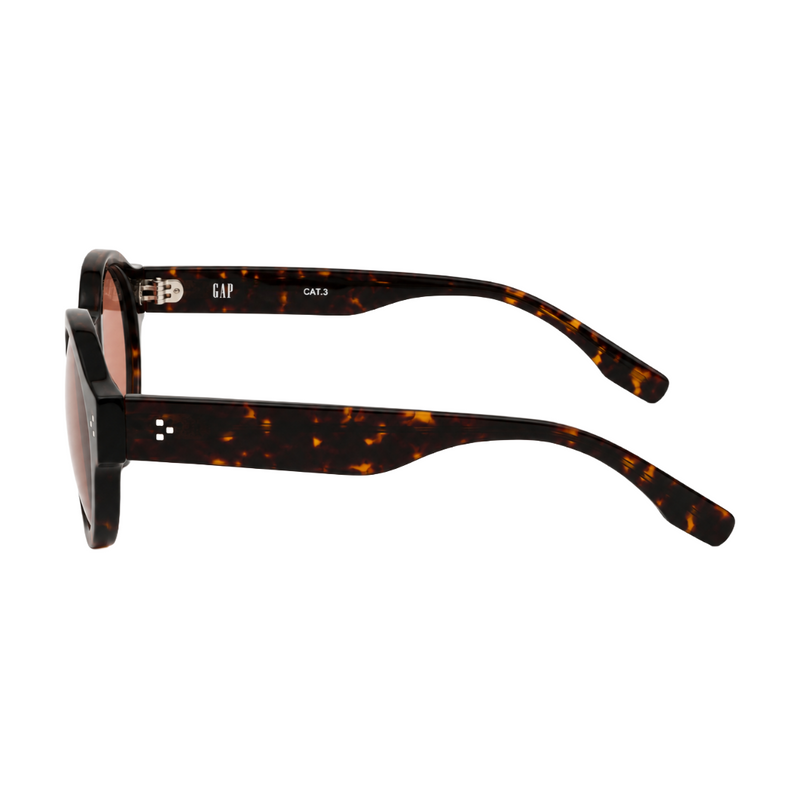 GAP GP009 Oversized Round Sunglasses – Havana / Brown Lens-zoom-